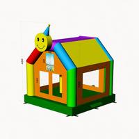 Château gonflable commercial de 13x13 pieds, thème dessin animé, pour location de fêtes et événements
