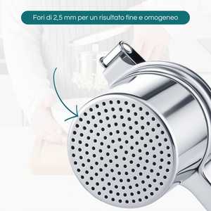 Passaverdura in acciaio inox con fori da 2,5 mm, utensile manuale da cucina per purè di patate - Product Image 4