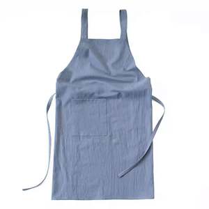 Delantales de Limpieza para Mujer con Bolsillos, Talla Grande, Cómodos, de Algodón y Lino, Delantal Tipo Pinafore - Product Image 1