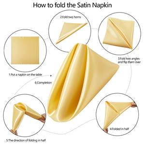 Utopia Home Alternatives Servilletas de satén resistentes a las manchas Fácil de limpiar para el hogar ocupado y el uso diario - Product Image 3
