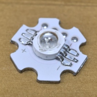 Chip LED RGB Daya Tinggi 1 Watt 6 Pin Harga Pabrik Shenzhen, Papan PCB LED HPL dengan heatsink untuk lampu fluorescent