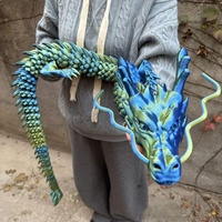 Figurine de dragon en verre imprimée en 3D, jouet œuf de dragon simulé, cadeau dragon, modèle de dragon chinois, jouet de stand populaire, thème animal, 150 cm