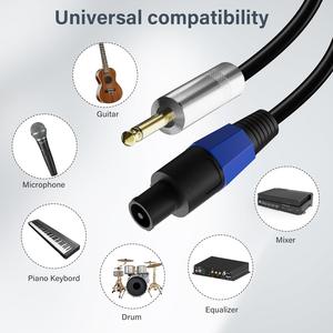 Hai lõi 6.5 đến 6.35 Ohm âm thanh sừng cáp với PVC áo khoác và bện che chắn XLR nối cho sân khấu Bốn lõi hàng không nl4fc - Product Image 2