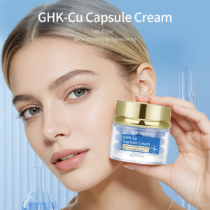 Crème hydratante pour le visage au peptide de cuivre GREENLEM - Crème de nuit <span class=keywords><strong>anti</strong></span>-âge <span class=keywords><strong>anti</strong></span>-rides avec <span class=keywords><strong>acide</strong></span> <span class=keywords><strong>hyaluronique</strong></span> - Product Image 2