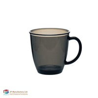 Tasse réutilisable de 300ml tasses à café en plastique incassables de couleur personnalisée verre à thé à eau en polycarbonate avec impression de logo