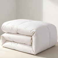 Premium Weiße Gänsedaunen-Bettdecke King Size mit Ägyptischer Baumwollhülle Hotelkollektion