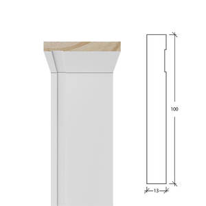 Moldurarte - Rodapié de Madera Laminada con Revestimiento de PET de 13 mm de Grosor, Resistente a la Deformación, para Paredes - Product Image 1