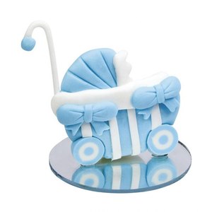 Fiocchi azzurri per passeggini decorazioni torte - Product Image 1