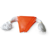 Banderoles en PVC orange/drapeau à fanion triangulaire