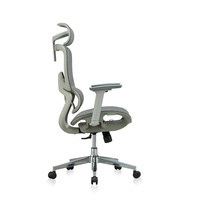 Chaise de bureau pivotante à dossier haut, chaise de bureau ergonomique, chaise de bureau en maille de luxe