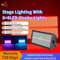 Panel LED Estroboscópico RGB Blanco 2 en 1 de 350W, Matriz de Píxeles DMX512, Activación por Voz, Flash de Color, Iluminación para Escenarios, Bares y Eventos