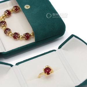 Multi-color Pu Leather Jewelry <b>Box</b> With Logo Custom For <b>Valentines</b> Jewelry <b>Gift</b> And Wholesale Use - Product Image 3