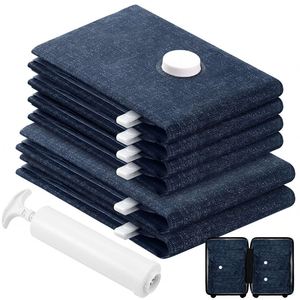 Bolsas de Almacenamiento al Vacío Reutilizables, Gruesas, de Tela Oxford, para Ropa, con Bomba Manual - Product Image 1