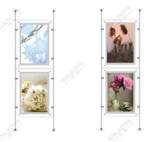 Acrylic Slim LED hộp đèn cho bất động sản & nhà hàng Bảng <span class=keywords><strong>Menu</strong></span> hiển thị tiêu thụ điện năng thấp treo khung hình - Product Image 1