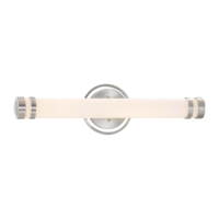 Lámpara de Pared LED de Hierro Simple, 3000K Luz Diurna, 50000 Horas de Vida Útil, Doble Voltaje para Interiores y Baños