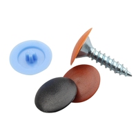 Phillips Drive décoratif en plastique Pvc noir blanc couvercle à vis vis à tête ronde autocollants couvercle en plastique