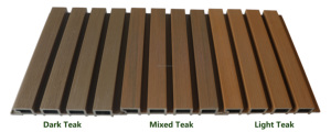 Revestimiento de Madera Natural Mixta de Teca, Revestimiento de Listones Compuestos para Paredes, Paneles para <span class=keywords><strong>Fachadas</strong></span> Ventiladas, <span class=keywords><strong>Panel</strong></span> Exterior de Madera de Teca - Product Image 6