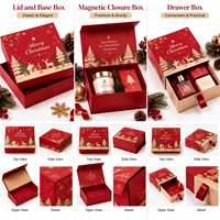 Boîte d'expédition de Noël personnalisée en carton ondulé avec logo pour l'expédition de cadeaux e-commerce