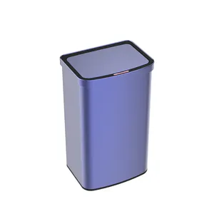 Cubo de basura automático de acero inoxidable de 50L, estructura de inducción, cubo sanitario inteligente, clasificación de residuos de cocina interior, cubo de basura callejero
