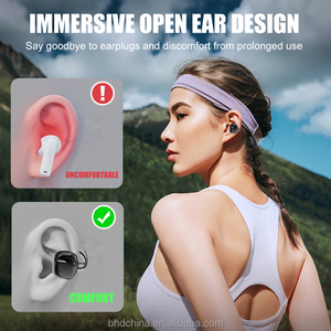Auriculares Inalámbricos de Conducción Ósea Bluetooth 5.4 con Clip para la Oreja, Cancelación de <span class=keywords><strong>Ruido</strong></span> ENC, Resistentes al Sudor, Auriculares Indoloros con Micrófono - Product Image 4