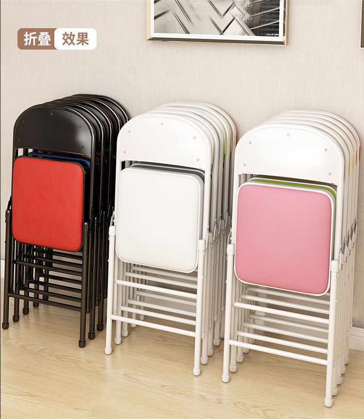 Folding Household Portable Backrest Chair Commercial Outdoor Stackable Folding Chair for Wedding Party Events