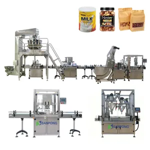 Sealing Machine Sealing Machine China Supplier Food Granule Nut Powder Liquid Packing Pouch Bottle Jar Can Sealing Filling Capping Packaging Machine