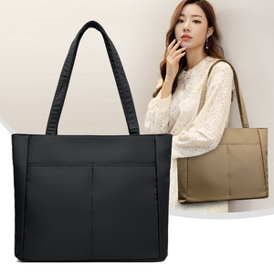 Women's Casual Designer <b>Tote</b> Bag New Trendy Large Capacity Handbag <b>Zip</b> Drawstring Single Handle Nylon Multi-Pocket Portable - Product Image 1