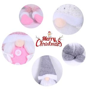 Gnomos Rosados, Blancos y Grises sin Rostro, Muñecos de Regalo, Decoración de Año Nuevo para el Hogar, Adornos Navideños de Tela No Tejida - Product Image 5