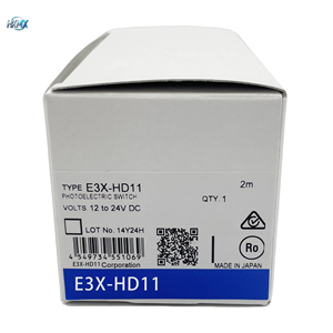 Amplificateur de fibre optique intelligent NPN E3X-HD11, lumière rouge 625 nm, réponse rapide 50 s, détection industrielle de précision multi-mode réglable - Product Image 1