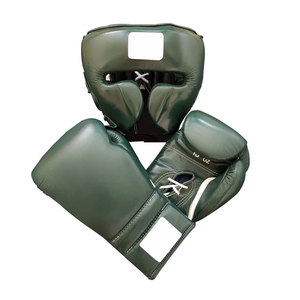 Gants de boxe vert olive, gants de boxe professionnels pour la formation, gants de boxe personnalisés en gros - Product Image 1