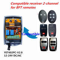 Récepteur à code ouvert YET402PC V2.0 avec 200 codes, 2 canaux, récepteur universel pour barrière de portail