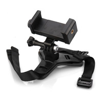 Support de menton réglable pour casque de moto pour caméra d'action, vue FPV stable avec kit de sangle, accessoires de fixation pour casque GoPro