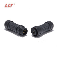 Connecteurs électriques circulaires à 4 broches M12 110V 10A LLT, transmission de signal, prise mâle/femelle, connecteur étanche IP67
