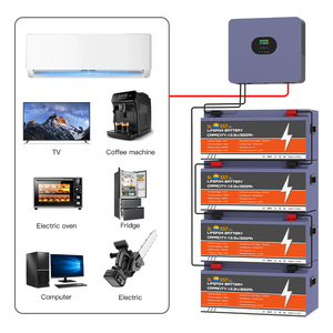 Pin năng lượng mặt trời LifePo4 chất lượng cao 100Ah 200Ah 300Ah 1280Wh 2560Wh 3840Wh, bộ lưu trữ năng lượng mặt trời - Product Image 2