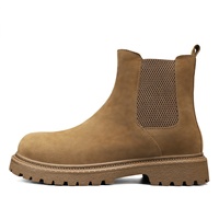 Bottes mi-mollet rétro pour hommes, automne-hiver 2026, doublées polaire, épaisses et chaudes, grandes tailles