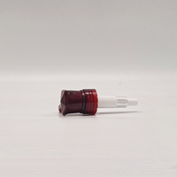 Transparante wijnrode drukknopfles 24/410 28/410 PP plastic lege shampoo vloeibare handzeep verpakkingsaccessoire op maat gemaakte kleur