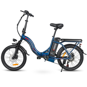 Vélo Électrique Urbain Pliable à Assistance Pédalier 350W, Moteur Arrière Brushless, Batterie Lithium 36V 12Ah, Cadre en Acier, Roues 20'', Freins à Disque, 7 Vitesses - Product Image 3