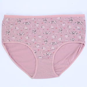 ملابس داخلية قطنية مريحة للسيدات ذوات الوزن الزائد، متعددة الألوان، عالية المرونة، مع طباعة على الخصر، سراويل داخلية للأمهات - Product Image 5