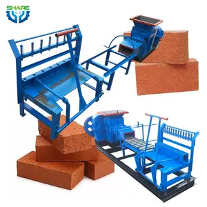 Totalmente Automático Red Clay Molding Tool Brick Maker Móvel Solid Clay Brick Making Machine Preço na Índia