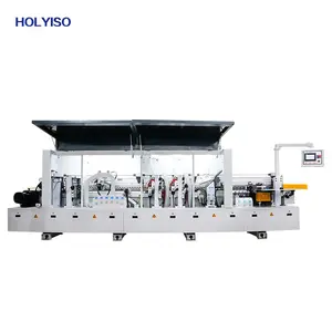 HOLYISO KIE-468 Double Trimming Auto Edge Banding Machine Pneumatic Gluing for MDF Melamine Chipboard Particle Board Plywood