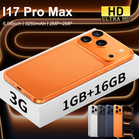 Nouveauté - Téléphones mobiles à bas prix, double SIM, version mondiale, Android I17 Pro Max, smartphone, téléphones portables, écran HD de 6,56 pouces