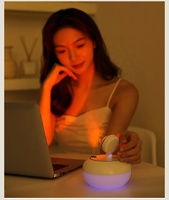 Portable nouveau Design Mini USB Led diffuseurs d'arôme lampe à ultrasons coucher de soleil lumière humidificateur d'air pour la maison de bureau