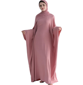 Abito Casual musulmano Abaya da donna con Hijab tradizionale abito da preghiera arabo Batwing Maxi <span class=keywords><strong>stile</strong></span> medio <span class=keywords><strong>orientale</strong></span> ispirato al caftano - Product Image 5
