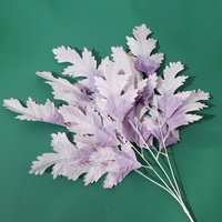 Feuilles de chêne artificielles en vrac pour mur de fleurs de mariage, fond de scène, remplissage de verdure, décoration suspendue au plafond, événement, vente en gros