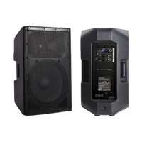 Haut-parleur actif PA pleine bande en plastique 2 voies LH15 15 pouces, classe D bi-amplifié DSP 400W RMS avec écran LED pour scène et événements