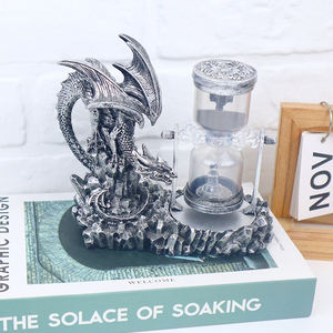 Oeuvre d'art créative faite à la main Artisanat <span class=keywords><strong>Dragon</strong></span> Sand Timer Hourglass Statue Decor - Product Image 2