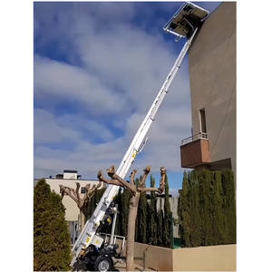 2024 מעלית פאנל סולארית חדשה חשמלית טלסקופית אלומיניום סולם הרמת מסלול קידוח עם גלגלים - Product Image 1