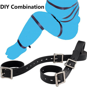 7 unids/set PU cuero BDSM fetiche Bondage ataduras conjunto ajustable cuerpo completo Bondage ataduras arnés cinturones parejas correas - Product Image 3