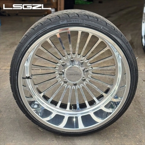 Jantes de camion forgées LSGZL 22X12 24X12 24X14 26X14 28X16 pour <span class=keywords><strong>GMC</strong></span> <span class=keywords><strong>Sierra</strong></span> <span class=keywords><strong>1500</strong></span> 2500 3500 PCD 8x180 6x139.7 Super Single Wide Wheel - Product Image 2