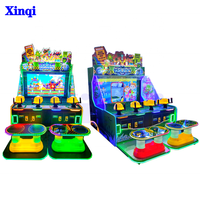 Machine d'arcade vidéo d'intérieur 4 joueurs à prix d'usine, machine de jeu d'arcade de tir aquatique à monnayeur pour enfants